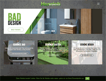 Tablet Screenshot of henrich-baustoffzentrum.de